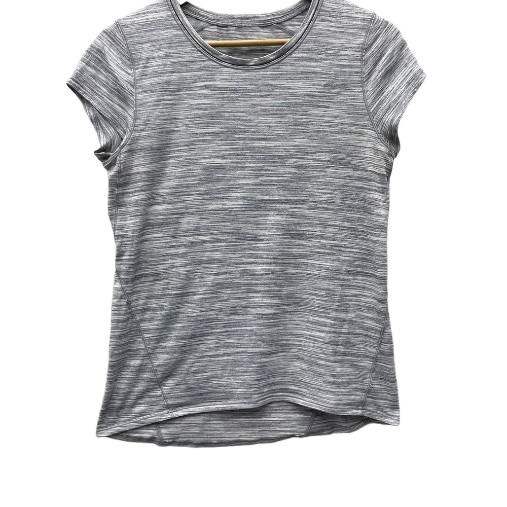 Lululemon‎ Heather Grey Short Sleeve T Shirt Loose Fit Crew Small/Medium